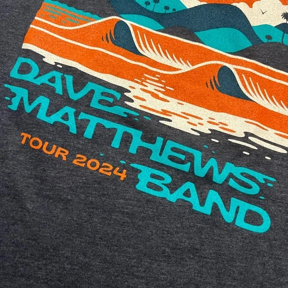 🎸 '24 Dave Matthews Band DMB Liquid Blue Ocean Soft 2 Side Tour UNWORN Soft Tee - Picture 4 of 13